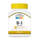 21ST århundre VITAMIN B-1 100mg 110 TABS