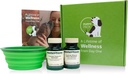 Standard prosess valp pakke - Canine immune og hel-Body støtte pulver kosttilskudd - valp støttesett med Canine hele kroppen støtte & Canine immunsystem støtte - Inkluderer sammenleggbar vann bowl