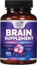 Brain Supplements for hukommelse og fokus - Ekstra styrke nootropiske kapsler for konsentrasjon, årvåkenhet, kognitiv støtte - Fosfatidyserin, DMAE, Hjerne Helse Vitaminer B6 C E Sink - 60 Kapsler