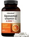 NatureBell Liposomal Vitamin C 2.000 mg Per Serving, 240 Kapsler | Høy absorpsjon fett-løselige vitaminer – Maks styrke antioksidant * Supplement – Ikke-GMO, Glutenfri