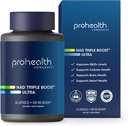 ProHealth NAD Triple Boost Ultra + 500 mg Niagen NR. 3X NAD + Optimizer Plus Apigenin, PQQ, Quercetin. Fremmer langvarighet, hjerte og hjerne helse, aktiverer sirtuiner for Cellular Repair (30 Services)