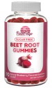 Sugar Free Nitric Oxid Beet Root Gummies - Beet Root Chewables for Athletic Performance, Nitric Oxid Booster, energi, blodflow og sirkulasjon - 90 beets Root Gummy Chews.