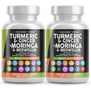 Ginger Boswellia Saffron - Supplement for kvinner og menn med Ceylon Cinnamon, Tart Cherry, Quercetin hvitløk Nettle Holy Basil - 2Pack