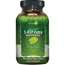Irwin Naturals Double Potens 5-HTP Extra - 60 Flytende Soft-Gels - for avslapning og serotonin produksjon - 30 Services
