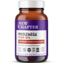 Ny kapittel Wholemega Fish Oil Supplement - 2000mg per servering, klinisk bevist Wild Alaskan Salmon Oil med Omega-3 + vitamin D3 + Astaxanthin, 120 Softgels