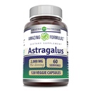 Amazing Formler Astragalus (fra Astragalus Membranaceus Plant Root) | 2000 Mg Supplement | Vegetarisk Kapsel | Ikke-GMO | Glutenfri | Laget i USA (1 pakke | 120 greve)