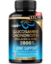 Glukosamine Chondroitin MSM Collagen | Fellesstøtte Supplement 2800 mg | laget i USA | FSA godkjente produktelementer | Fleksibilitet ernæringsvitaminer | for menn og kvinner, 240 kapsler
