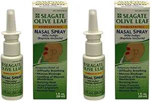 Seagate produkter Homeopatisk Olive Leaf Nasal Spray 1 oz flaske, 2 pakke, 1 Fl Oz (pakke med 2)