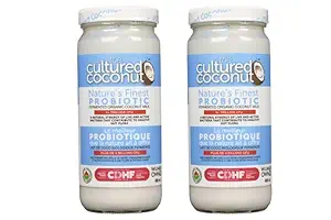 Fermentert økologisk kokosmelk probiotika (2 flasker)