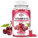 Vitamin B12 Gummies - 5000 mH Metylkobalamin med jern, vitamin C, D3 & Folat, Energistøtte og metabolisme, Immun, B-12 Kompleks Chewable Supplement for menn og kvinner, Vegan- 60 Count