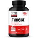 FORCE FACTOR L Tyrosin Stress Relief Supplement, L-tyrosin Hjerne Helse Supplementer for voksne, L-tyrosin 500 mg Kapsler, Gratis Form, Vegan, Ingen Gelatin, Ikke-GMO, 120 Kapsler