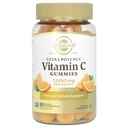 Solgar Vitamin C Gummies for voksne 1000mg Ultra Potens Vitamin C Immunsystem Støtte for kvinner og menn - Tasty Tart Orange Flavor, Vegansk & Glutenfri Gummy, 2 måneders forsyning, 60 serveringer, 2g Sukker