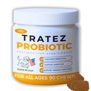 Probiotics for Dogs - Bacillus Coagulans & Prebiotic Fiber Soft Chews - Dog Digestive Health, Gut & Immune Support for Gas & Loose Stool, Duck Flavor, 90 Count
