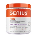 Genius Pre koffeinfri pre trening forbedret energi, fokus, ytelse Nootropic Formula AlphaSize, Citrulline Malate, CarnoSyn Beta Alanine Endurance, Stamina, Recovery, 20 Services - Grape Limeade
