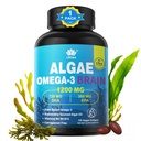 Omega 3 Fish Oil Softgels med DHA 720mg EPA 360mg, Vegan Algae Science 2:1 forholdet for hjerneøye, Plant Basert Sustainablely Sourceed Omega 3 Supplement, Fish Oil alternativ 1200mg, Ingen fisk smak, 120Cts