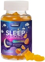 Sleep Gummies Supplement 6mg - Sukkerfri Melatonin Gummy for voksne, Naturlig null sukker sovende gummy for voksne, barn, oransje flavored, vegansk, ekstra styrke søvn vitamin støtte - 60 gummier