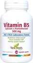NYE ROOTS HERBAL vitamin B5 (500mg) med kalsium B5 vitamin Pantotensyre Supplement (100 kapsler)