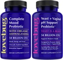 Lovebug Yeast Support og Mood Support Probiotika Bundle