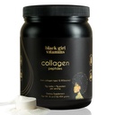 Svart Jente Vitaminer | Collagen Peptider pulver - kollagen for hud, hår og negler - Uflavorert Hydrolysert Collagen pulver, Dairy-fri, Glutenfri kollagen for kvinner og menn - 16oz