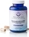 Resveratrol 600mg Supplement – høy potens Antioksidant med kornfrø og rødvin ekstrakt – støtter hud, hjerte helse og immunsystem – 120 vegansk kapsler