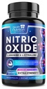 Nitric Oxid Booster 2560mg - Ekstra styrke L Arginine & Citrulline Supplement for menn og kvinner - Premium Muskel støtte Nitric Booster - Naturlig energi og hjerte helse støtte - 120 kapsler