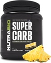 NutraBio Super Carb, karbohydratpulver med Cluster Dextrin & elektrolytter, Avansert karbohydrattilskudd pulver for trening drivstoff, ytelse og muskelgjenvinning, sykkelisk Dextrin, Pineapple, 30 Sv