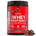 Seksstjerners Whey Protein Powder Plus - Muskelbygging og gjenoppretting Formula med Whey Isolate Powder, BCAA, 30g Protein, Immunstøtte - Post-Workout Supplement - Triple Chokolade, 1,8 lbs