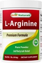Best Naturals L-Arginine pulver 1 pund - ren farmasøytisk klasse fri form - Best Aminosyre Arginin kosttilskudd for kvinner og mennesker - fremmer sirkulasjon og støtter kardiovaskulær helse
