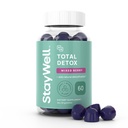 Total Detox, Heavy Metal Detox for voksne- Zeolit, Klorella, Melke Thistle, Shilajit & Iodine, Toxin Cleanse, Pineal Decalcification, Fluorid Cleanse, Heavy Metal Cleanse, 60 Blandet Berry Gummies