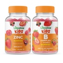 Livbar Sink Kids + B komplekse barn, Gummies Bundle - Great Tasting, Vitamin Supplement, Glutenfri, GMO Gratis, Chewable Gummy