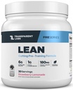 Transparente Labs Lean Pre-Workout - Body Recomposition Pre Workout for menn og kvinner med Acetyl L-karnitin, Beta Alanine pulver, & PurCaf Organic Koffein pulver - 30 Serveringer, Jordbær Lemonade