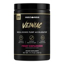 Anabol Warfare Veiniac Muscle Pump Activator Supplement Stimulant gratis pre-arbeid med L-Citrullin, Betaine Anhydrous, & tilsatt AGMASSTM, øker nitrogenoksid*, fruktpunsj 20 serveringer