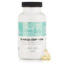 O-Mega-Zen3 +EPA Vegansk Omega 3 Supplement - Fish Oil Alternativ - Premium Marine Algal Basert Omega-3 DHA og EPA Fatty Acids - Carrageenan Gratis - 120 Softgels