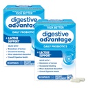 Digestiv fordel Laktoseforsvar Enzymer + Probiotika for kvinner og menn Avslappende Bloating, Laktosenedbrytning, mindre bukhulen Discomfort, Immunstøtte, 96 Count Capsules (2 Pack)