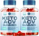 (2 Pack) Keto Genesis Keto ACV Gummies Avansert vekttap, Genesis Keto, Ketogenese Keto + ACV Gummier, Keto Genesis, Keto Genesis Gummies, Ketogenese Keto Plus ACV Gummy Supplement 1050mg, 2 måneder