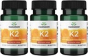 Swanson vitamin K2 (Menaquinon-7) - Vitamin Supplement Støtte Cardiovaskulær og Bein Helse - laget av japansk Natto for å hjelpe regulere kalsium - (30 Softgels, 100mcg Hver) (3 Pack)
