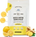 MommaBear Humør og bevegelsessykhet Lollipops - Ikke-GMO sitron & Ginger Candy for tristhet - Organisk Lollipops for barn 3+ & gravide kvinner til å alliere Queasiness - Tightly forseglet for friskhet (10 pakke)