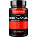 PhiNaturals Organic Ashwagandha Root Extract i Vegan Capsules lik 6000 Mg Root - Ashwaganda Supplement for menn og kvinner med 1500 Mg Per Servering 30 Servering - 500 mg Per Vegan Capsule 90 greve