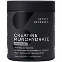 Idrettsforskning Kreatin Monohydrat - Gain Lean Muscle, forbedre ytelse og styrke og støtte utvinning - 5 g Mikronisert Kreatin - 10,58 oz