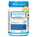 Life-Space Triple Styrke Bred Spectrum Probiotic, 96 milliarder CFU & 15 Diverse Strains, Avansert Formet for Digestive Helse & Immune Helse, Probiotika for kvinner & menn - 30 Veg Kapsler