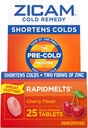 Zicam Cold Remedy Sink RapidMelts, Cherry Flavor, Homeopatisk, Cold Shorting Medical, Shortens Kald Varighet, 25 greve (Pack of 2)