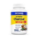 Enzymedica, Aktivert Charcoal, Reduserer øyeblikkelig gass, Bloating & Indigestion, Støtter naturlig detox, 60 greve