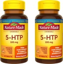 Natur laget Chewable 5HTP 100mg, 5-HTP Mood Support Supplement, 30 5 HTP Chewable Tabletter, 30 dagers forsyning (pakke med 2)