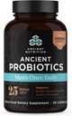 Gamle ernæringsprobiotika for menn, gamle probiotiske menns én gang daglig 30ct, digestiv og immun støtte, bloating, gass og diagonal relief, glutenfri, superfoods blanding, 25 milliarder CFUs*