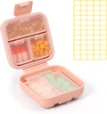 Dynippy Daily Pill Organizer 5 Sammenligninger Bærbar Moisture bevis liten pille tilfelle for Pocket Purse reisepille Box Bærbar medisin Vitamin Fish Oil Holder Container (Pink)