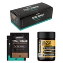 ONNIT Premium Alpha Brain Bundle - Nootropic Brain Supplement (30 greve) for fokus, konsentrasjon og minne + Total menneskelig dag og natt vitamin pakker for menn og kvinner (30-dagers forsyning)