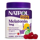 Natrol Kids Melatonin Gummies 1 mg, Barns Melatonin for Restful Sleep, 60 Raspberry-Flavored Sleep Gummies, 60 dagers forsyning