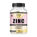 Zink, Zink 100mg, Magnesium Glycinate 150mg, vitamin D3 5000 IU, vitamin C 500mg Per Serving, Immunstøtte, Immunforsterker, Antioksidant støtte