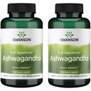 Swanson Ashwagandha pulver Supplement - med Ashwagandha Root å fremme stress relief & energi - Ayurvedic Supplement for naturlig velvære (100 kapsler, 450 mg hver) 2 pakke