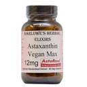 Barlowe er Herbal Elixirs Astaxanthin kosttilskudd | AstaReal Astaxanthin Vegan Max 12 mg | 60 Veggie kapsler | Astaxantina